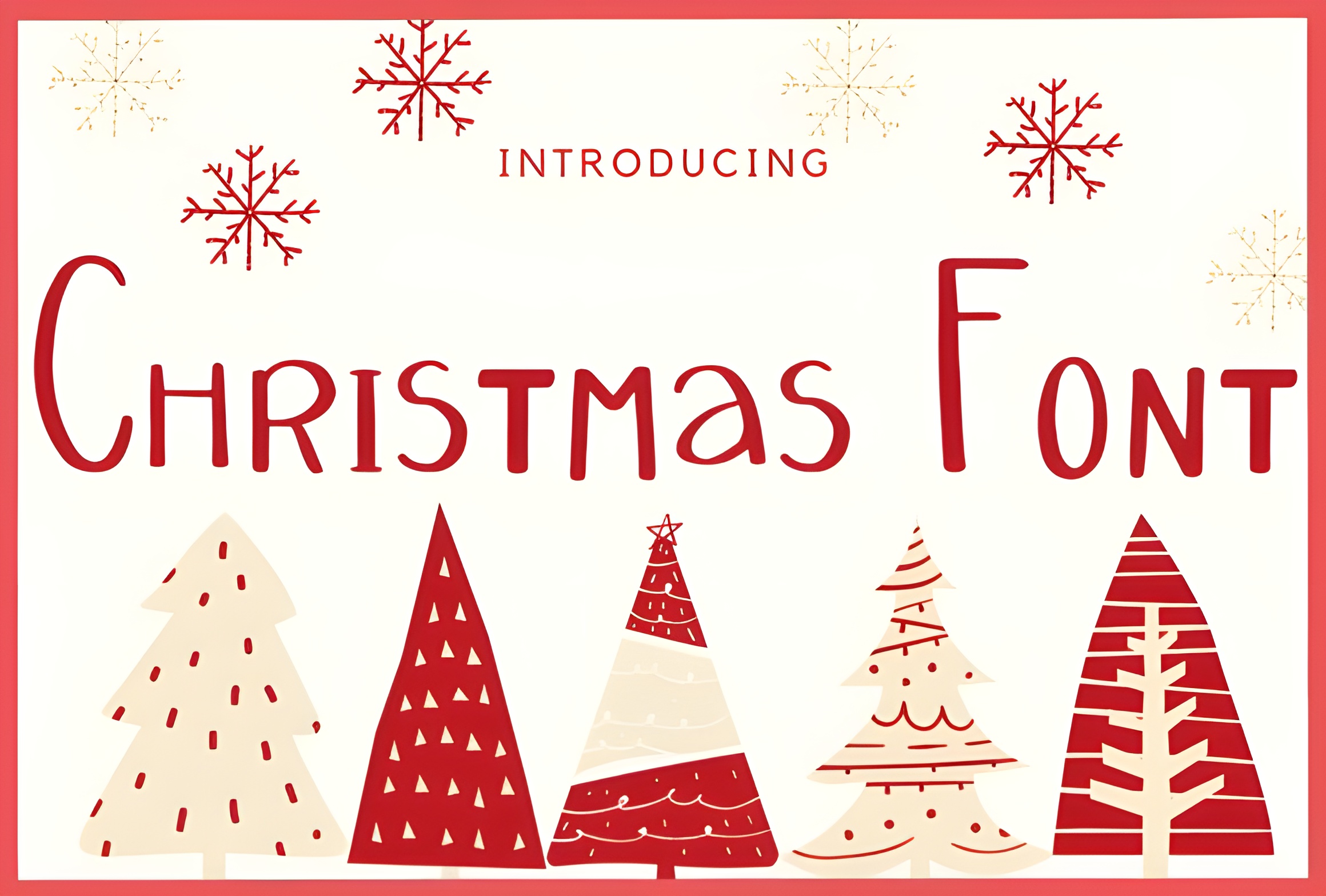 Festive Christmas Handwritten Font - Holiday Typeface - Image 4