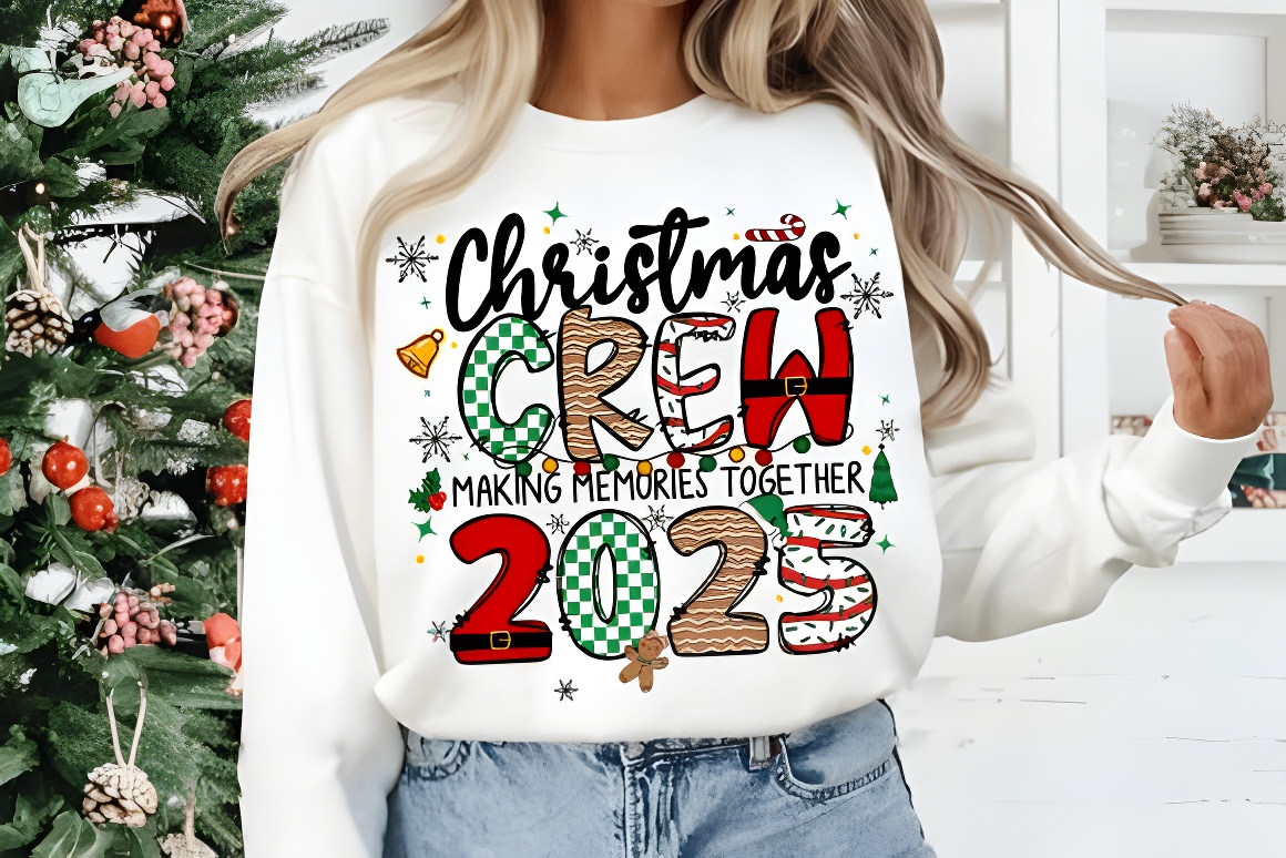 Christmas Crew 2025 Family PNG | Holiday Digital Download Graphic - Image 2