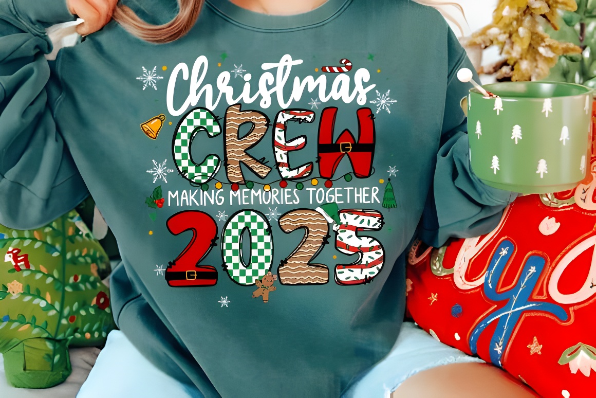 Christmas Crew 2025 Family PNG | Holiday Digital Download Graphic - Image 3