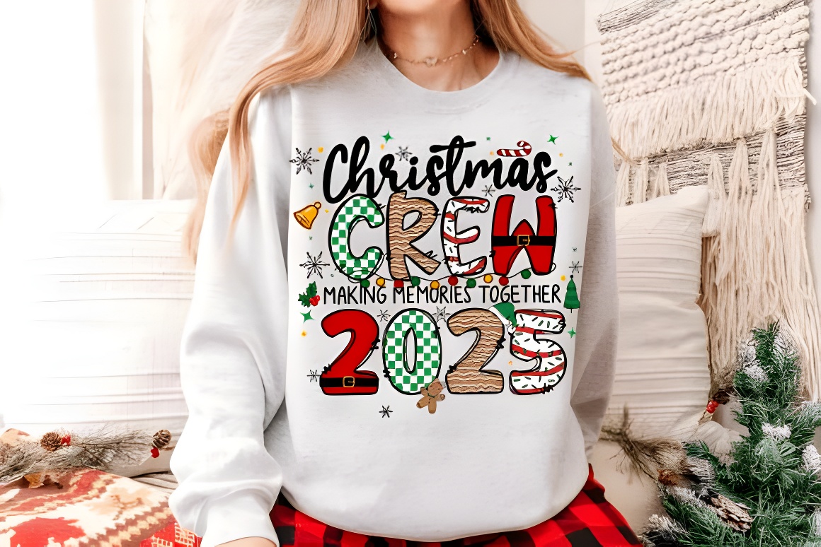 Christmas Crew 2025 Family PNG | Holiday Digital Download Graphic - Image 4